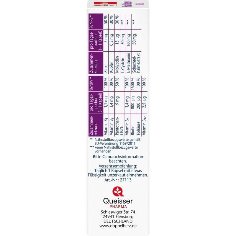 DOPPELHERZ Haar Intensiv+Biotin Kapseln