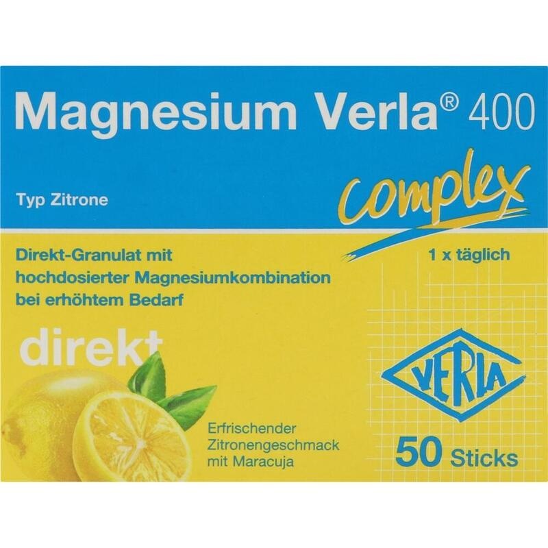 MAGNESIUM VERLA 400 Zitrone Direkt-Granulat
