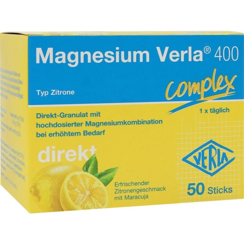 MAGNESIUM VERLA 400 Zitrone Direkt-Granulat