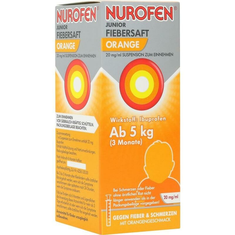NUROFEN Junior Fiebersaft Orange 20 mg/ml