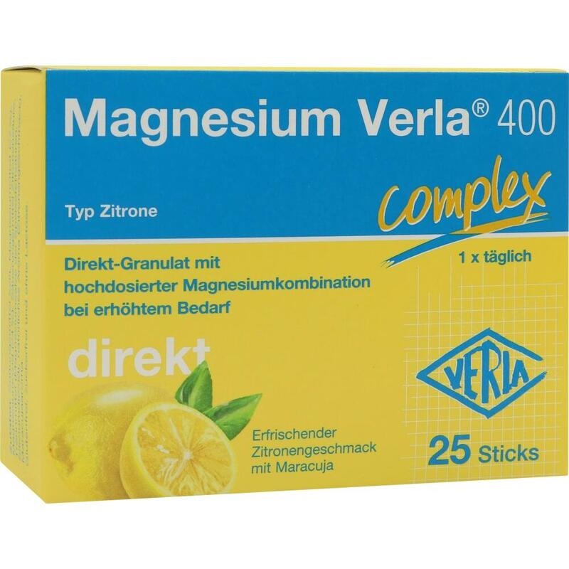 MAGNESIUM VERLA 400 Zitrone Direkt-Granulat
