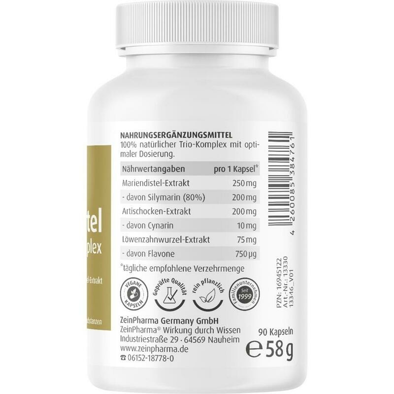 MARIENDISTEL KOMPLEX Artischocke & Löwenzahn Kaps.