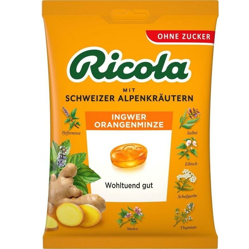 RICOLA o.Z.Beutel Ingwer Orangenminze Bonbons