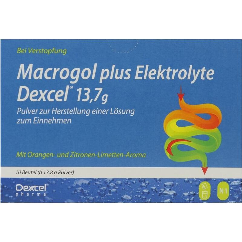 MACROGOL plus Elektrolyte Dexcel 13,7 g PLE