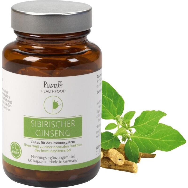 SIBIRISCHER Ginseng hochdosiert vegan Kapseln