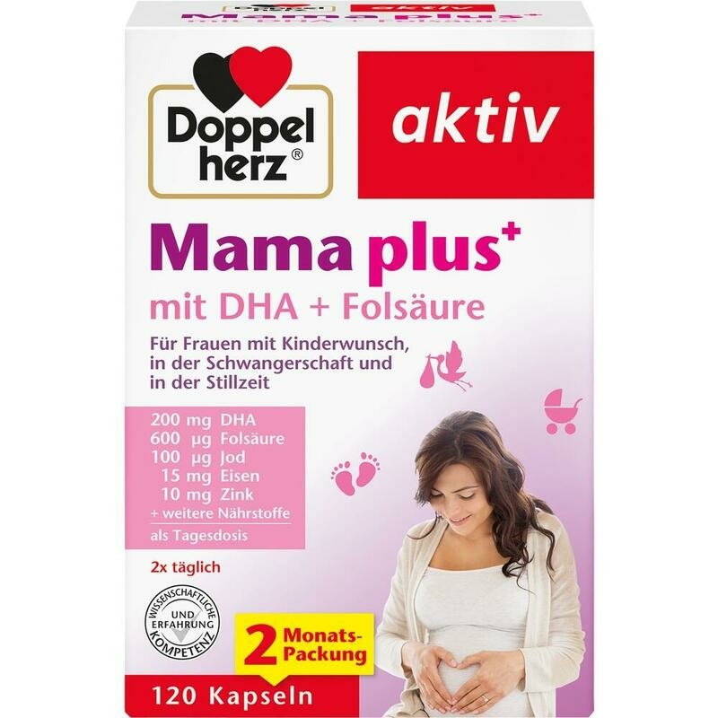 DOPPELHERZ Mama plus mit DHA+Folsäure Kapseln