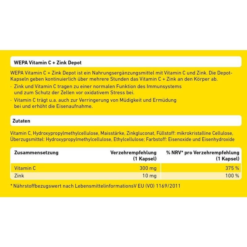 WEPA Vitamin C+Zink Kapseln
