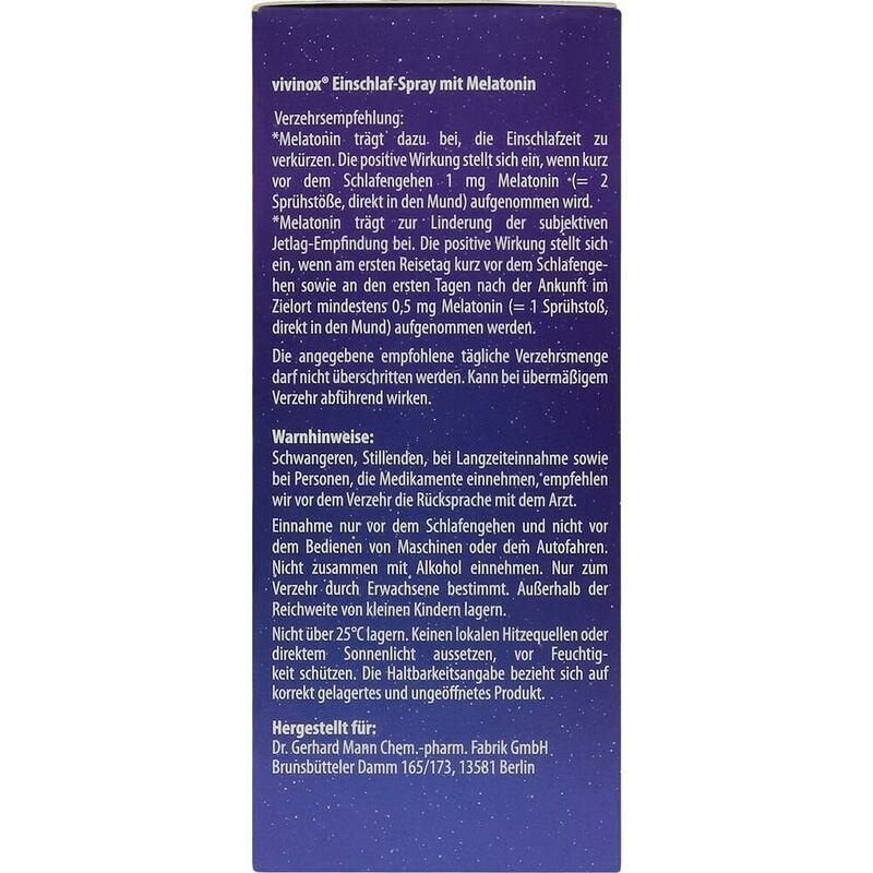 VIVINOX Einschlaf-Spray mit Melatonin