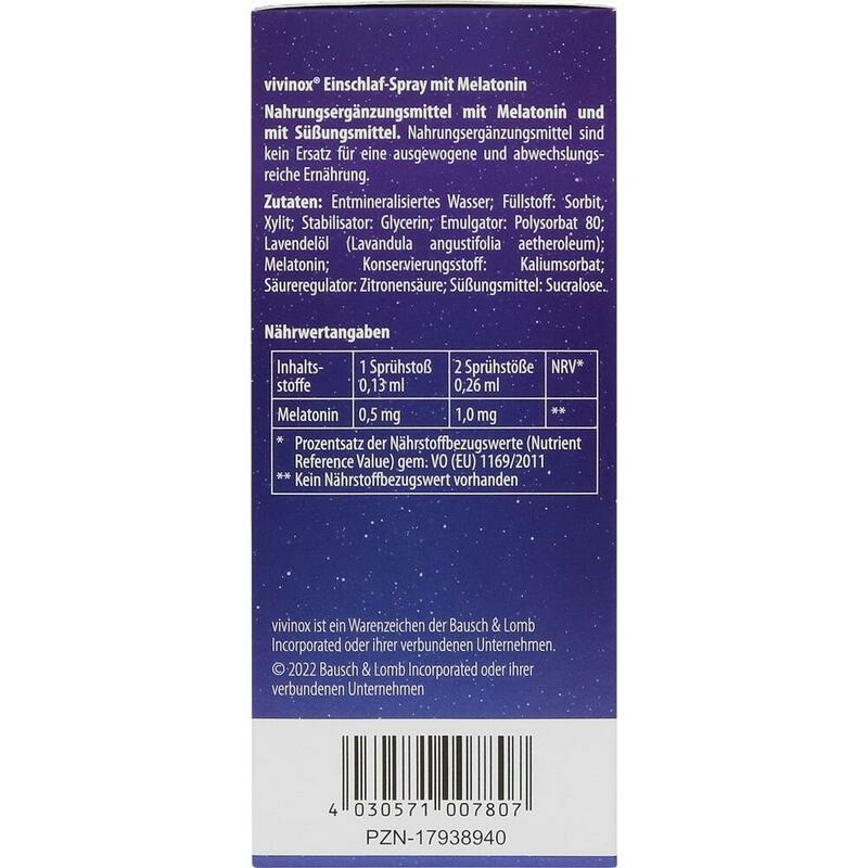 VIVINOX Einschlaf-Spray mit Melatonin