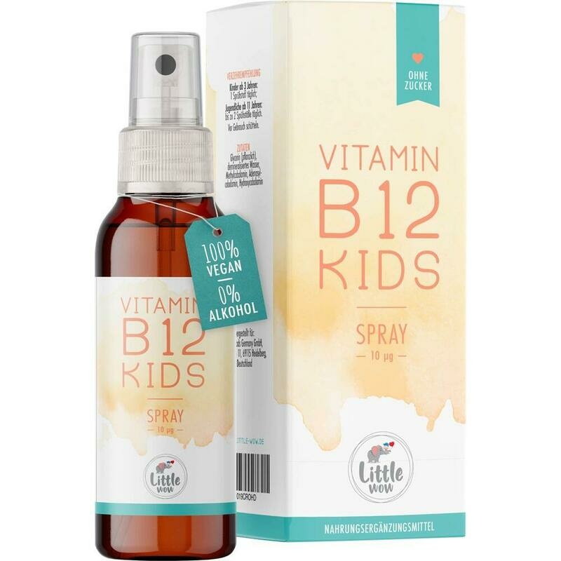 LITTLE Wow Vitamin B12 Kids Mundspray Kinder vegan