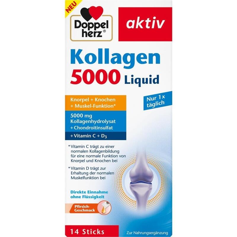 DOPPELHERZ Kollagen 5000 Liquid Sticks