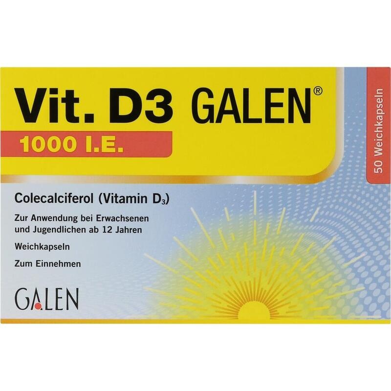 VIT. D3 GALEN 1000 I.E. Weichkapseln