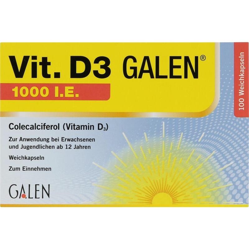 VIT. D3 GALEN 1000 I.E. Weichkapseln
