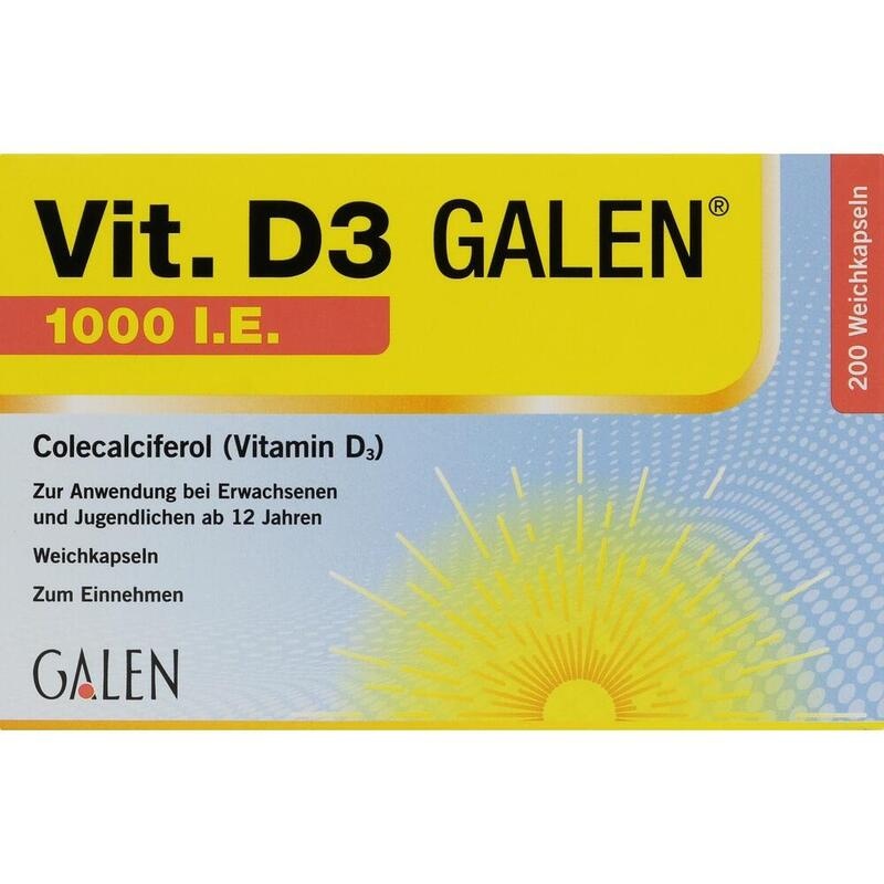 VIT. D3 GALEN 1000 I.E. Weichkapseln