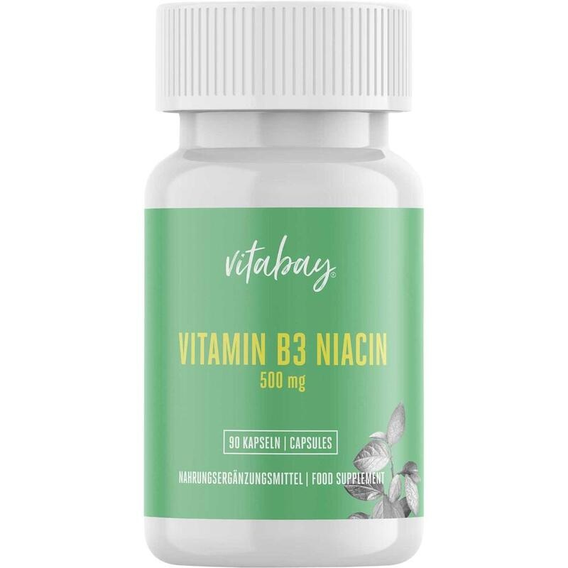 VITAMIN B3 NIACIN 500 mg Flush free vegan Kapseln
