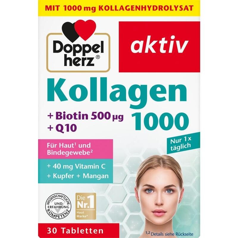 DOPPELHERZ Kollagen 1000 Tabletten
