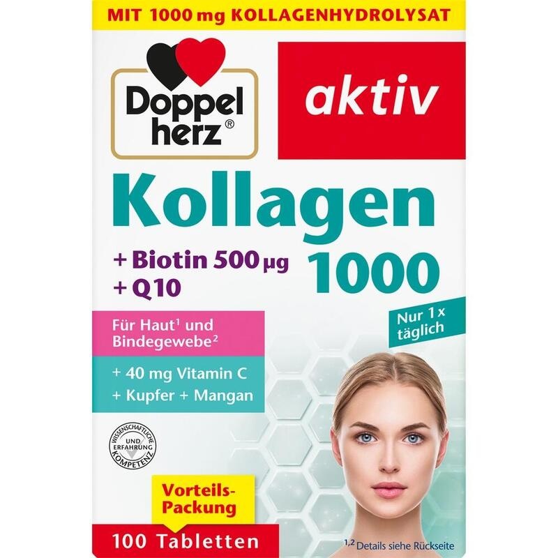 DOPPELHERZ Kollagen 1000 Tabletten