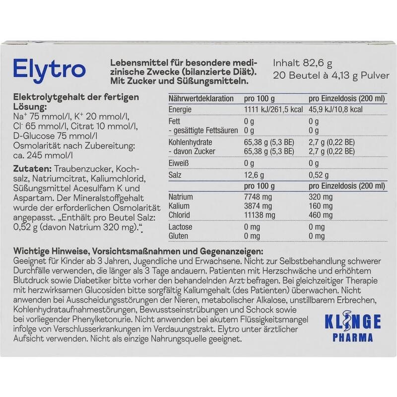 ELYTRO Pulver z.Herst.e.Lösung z.Einnehmen