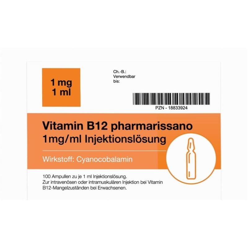 VITAMIN B12 PHARMARISSANO 1 mg/ml Inj.-Lsg.Amp.