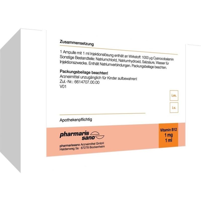 VITAMIN B12 PHARMARISSANO 1 mg/ml Inj.-Lsg.Amp.