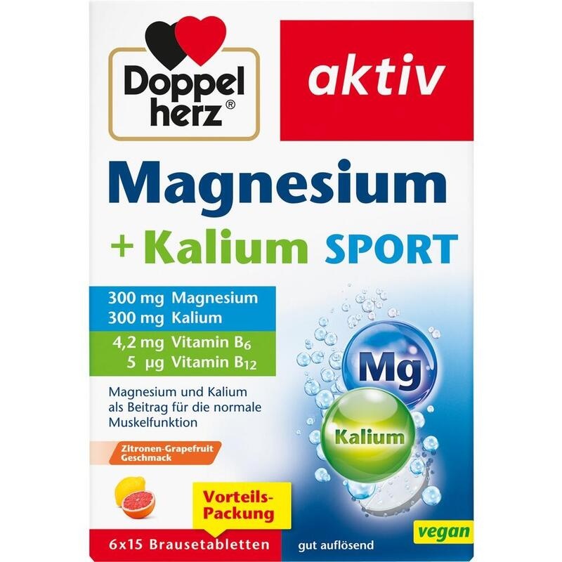 DOPPELHERZ Magnesium+Kalium Sport Brausetabletten