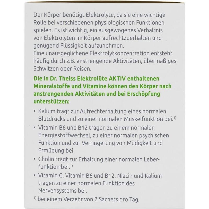 DR.THEISS Elektrolüte AKTIV Pulver Sachets