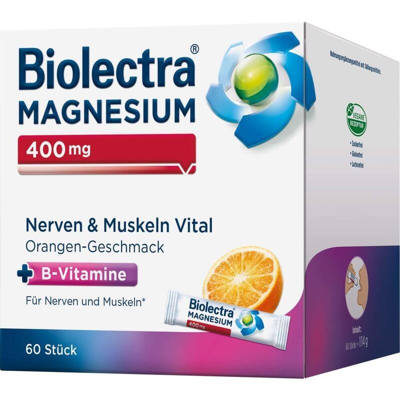 BIOLECTRA Magnesium 400 mg Nerven & Muskeln Vital