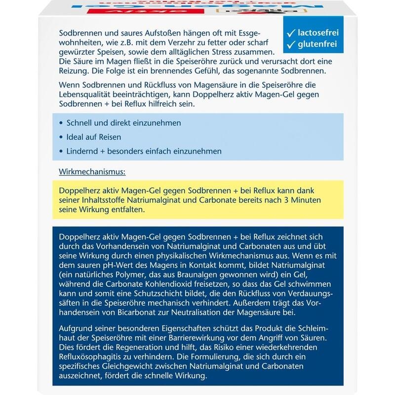 DOPPELHERZ Magen-Gel gegen Sodbrennen+bei Reflux