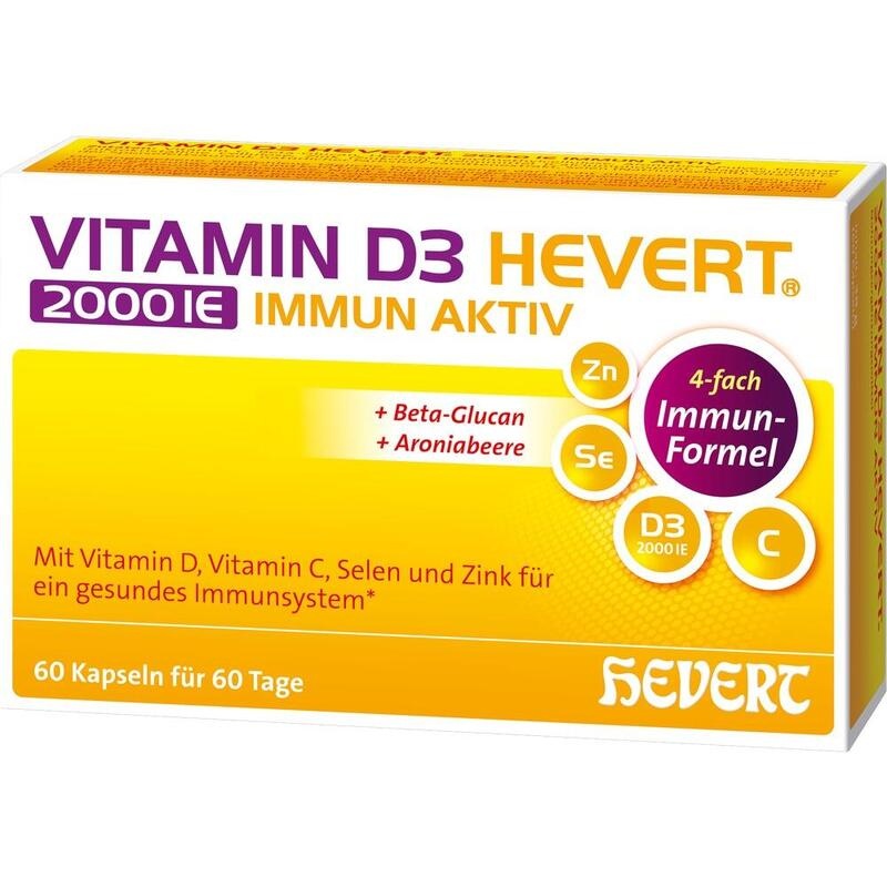VITAMIN D3 HEVERT 2000 I.E. Immun Aktiv Kapseln