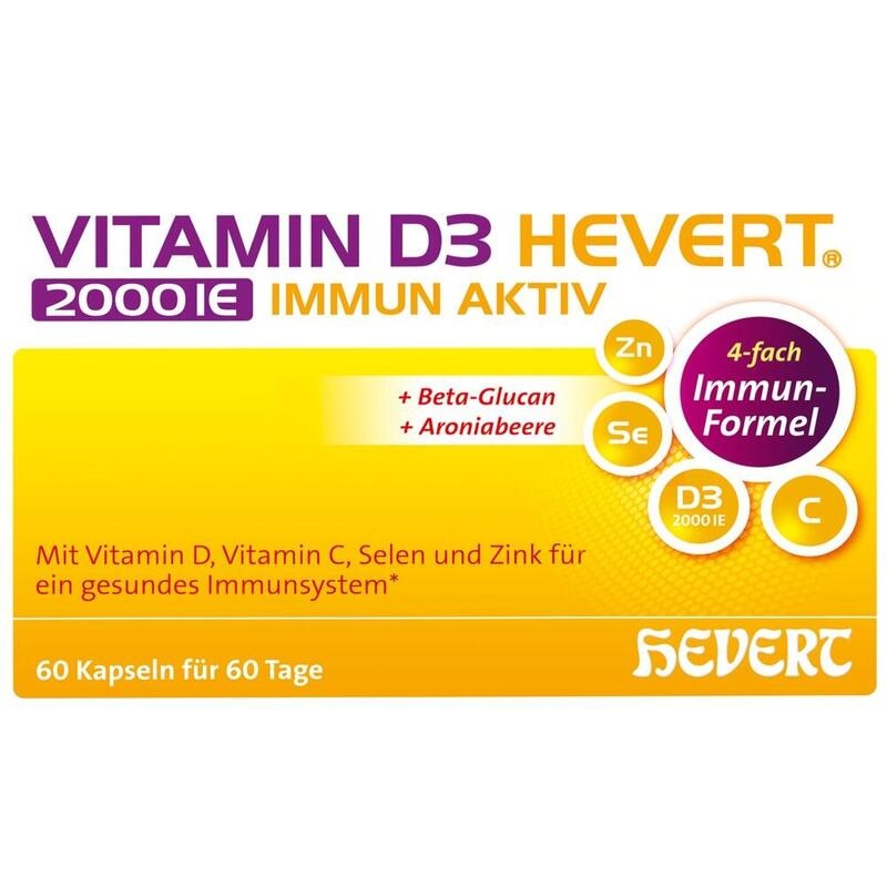 VITAMIN D3 HEVERT 2000 I.E. Immun Aktiv Kapseln