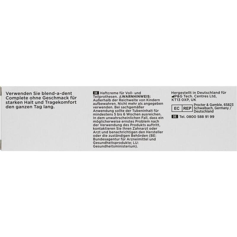 BLEND A DENT Complete Haftcreme geschmacksneutral